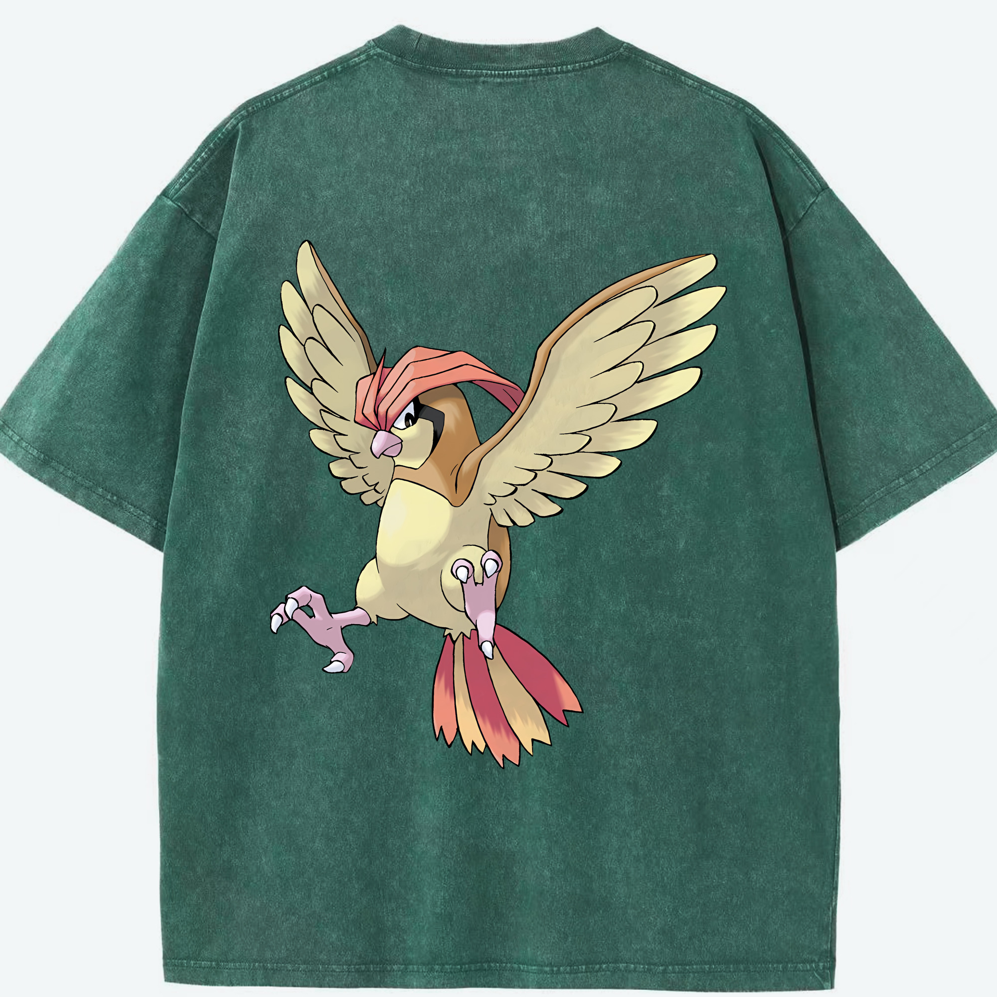 （画像用） ポケットモンスター Pokémon 綿100% ヴィンテージ風 半袖Tシャツ（背面プリント）